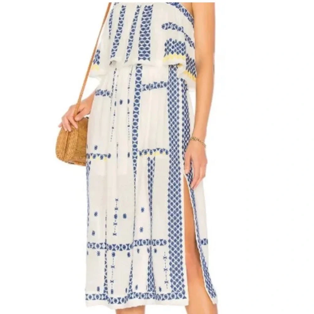 Free People Wild Romance Embroidered Dress in Ivory. Women’s Medium - Picture 3 of 15